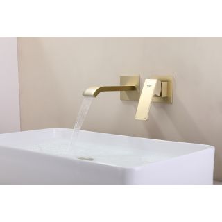 Встраиваемый смеситель для раковины Raglo R02.11.03 золотой сатин